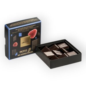 Hozzáadott cukrot nem tartalmazó étcsokoládé lapocskák liofilizált málnával