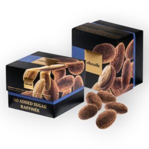 Étcsokoládé drazsé mandulával, hozzáadott cukor nélkül