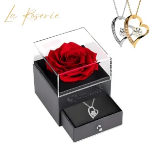 Illatos örökrózsa szív alakú nyaklánccal